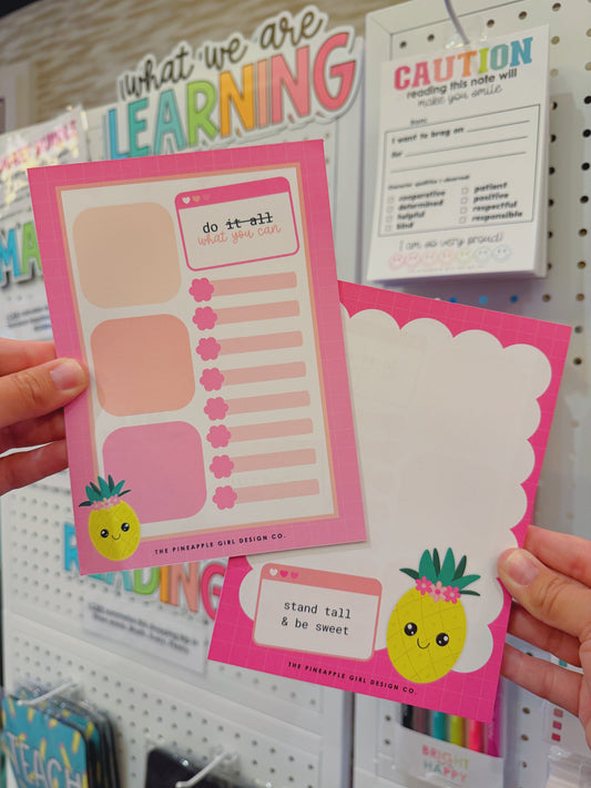 Stand Tall & Be Sweet | Double Sided Note Pad