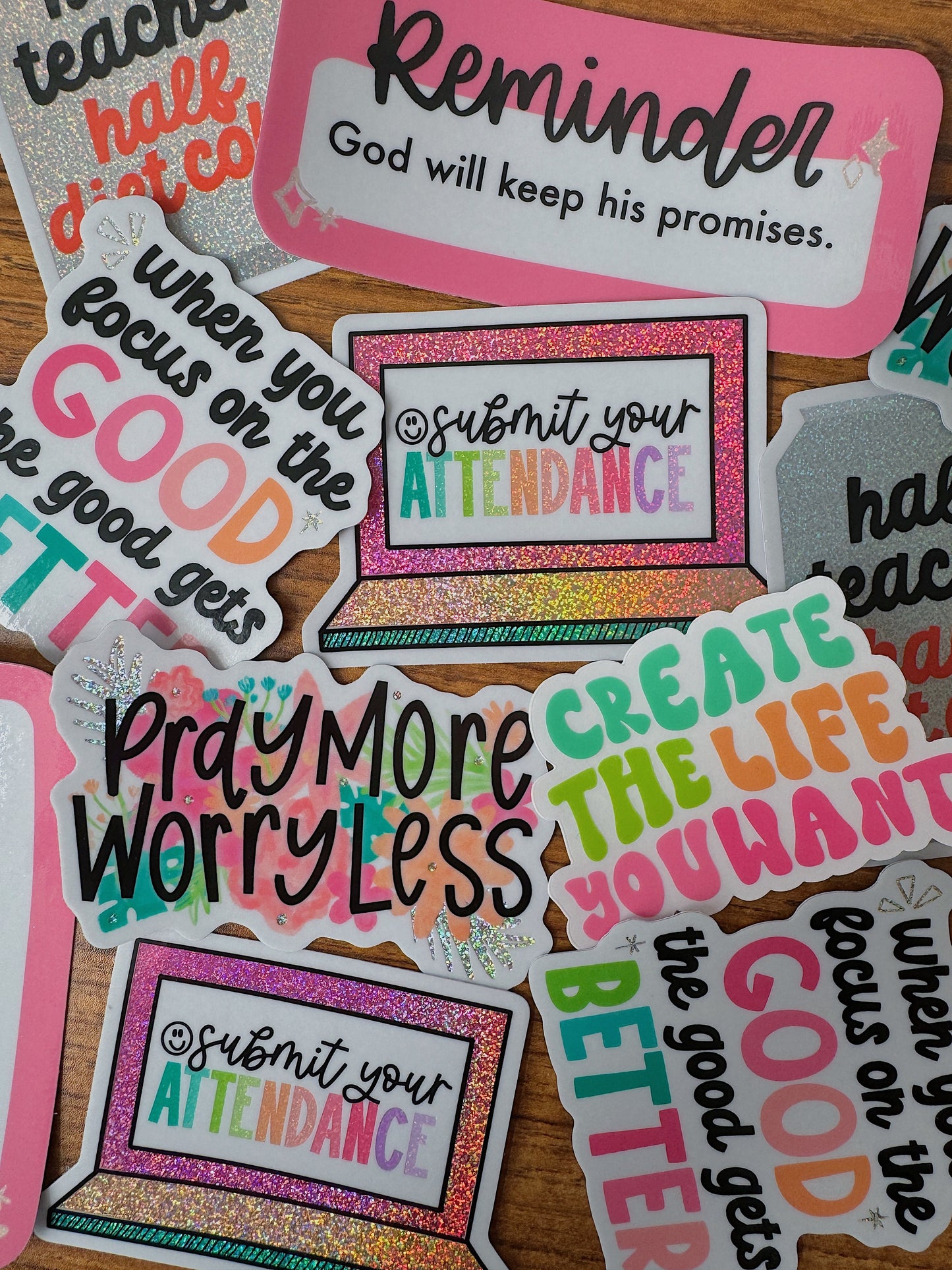 Reminder: God Will Keep His Promises | Glitter Sticker