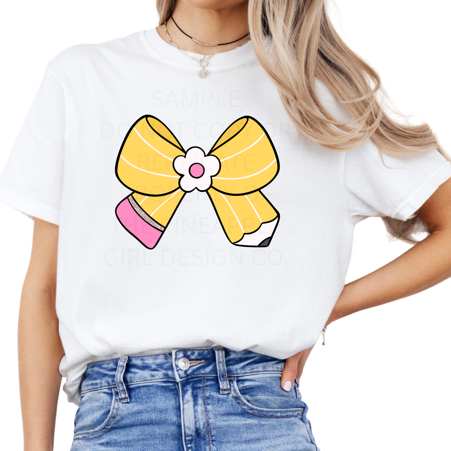 Pencil Bow Tee