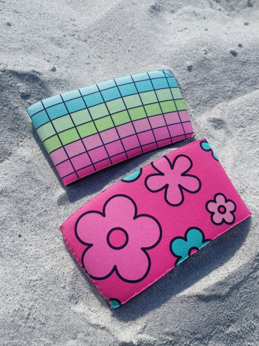 Rainbow Check Coffee Sleeve