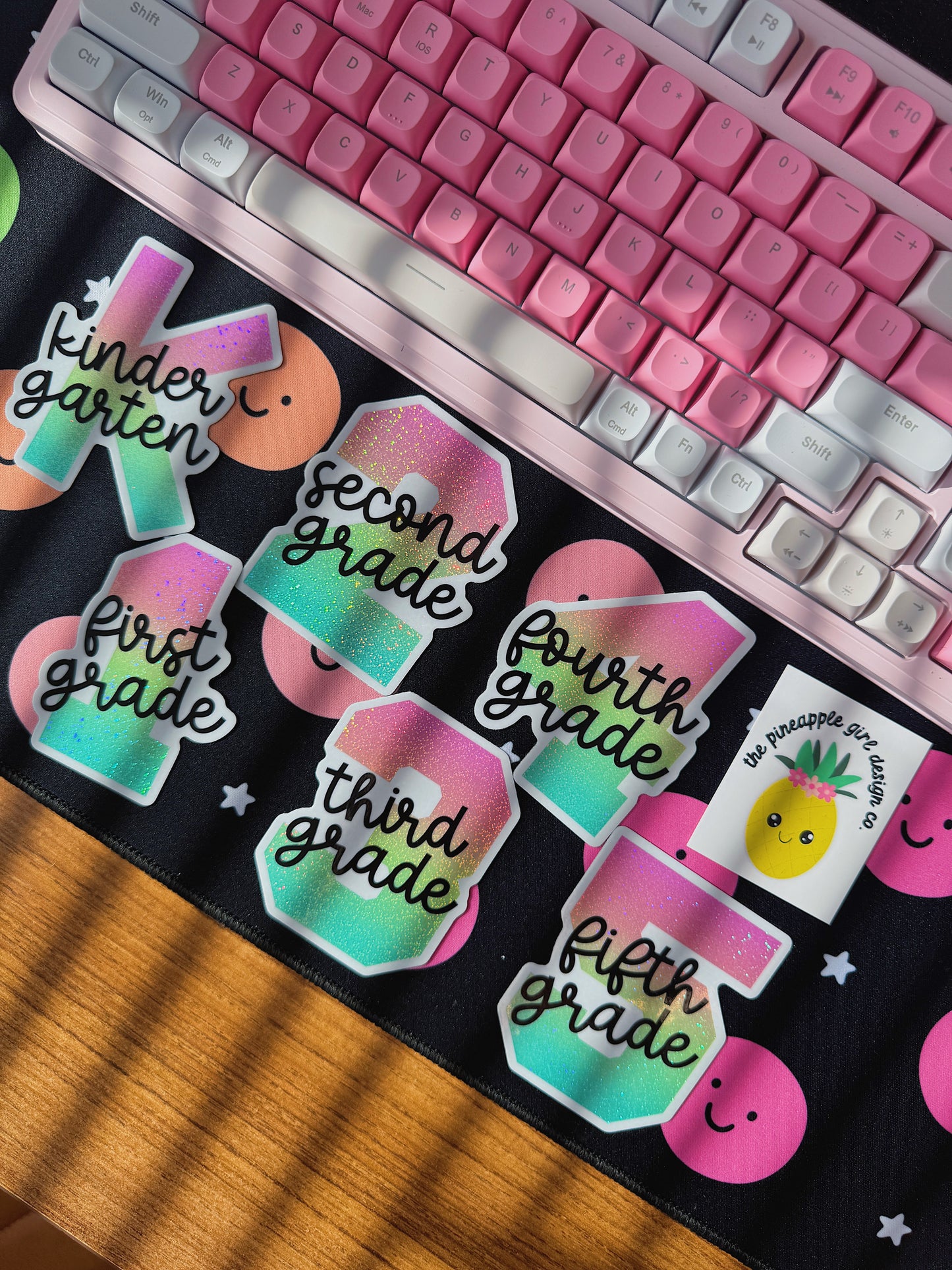 Grade Level Glitter Sticker | Second Grade