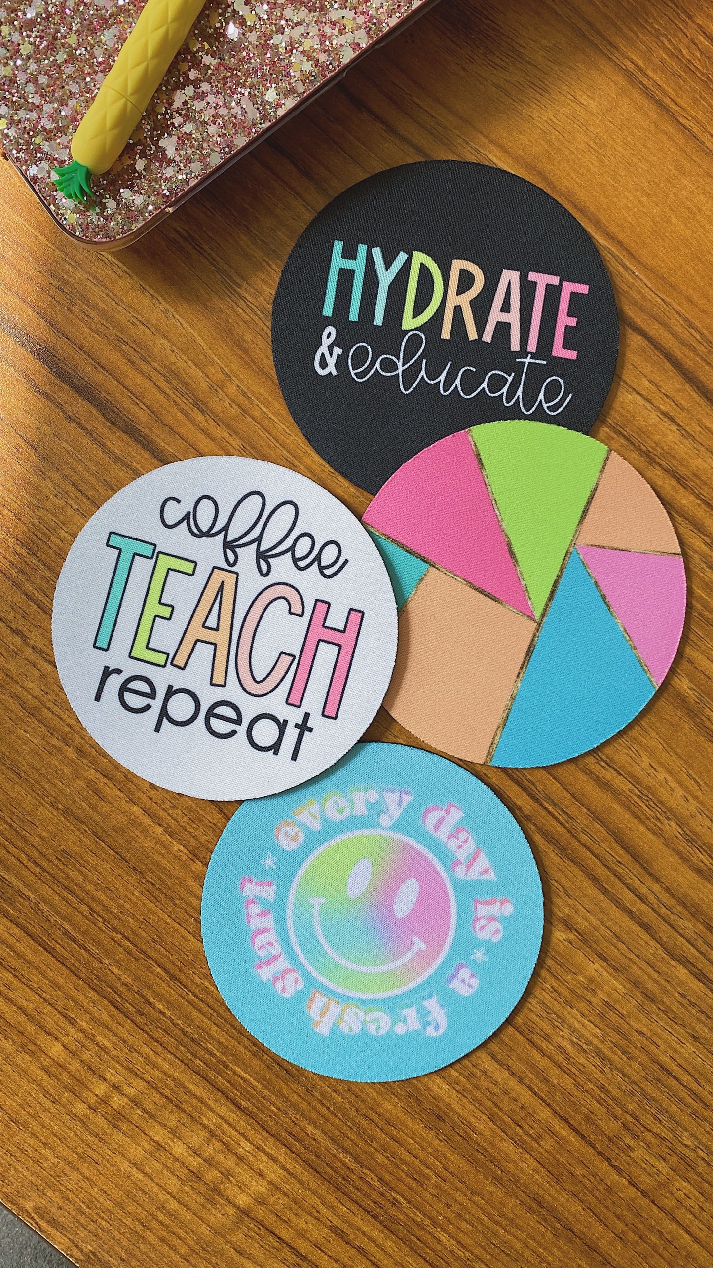 Coffee, Teach, Repeat Coaster