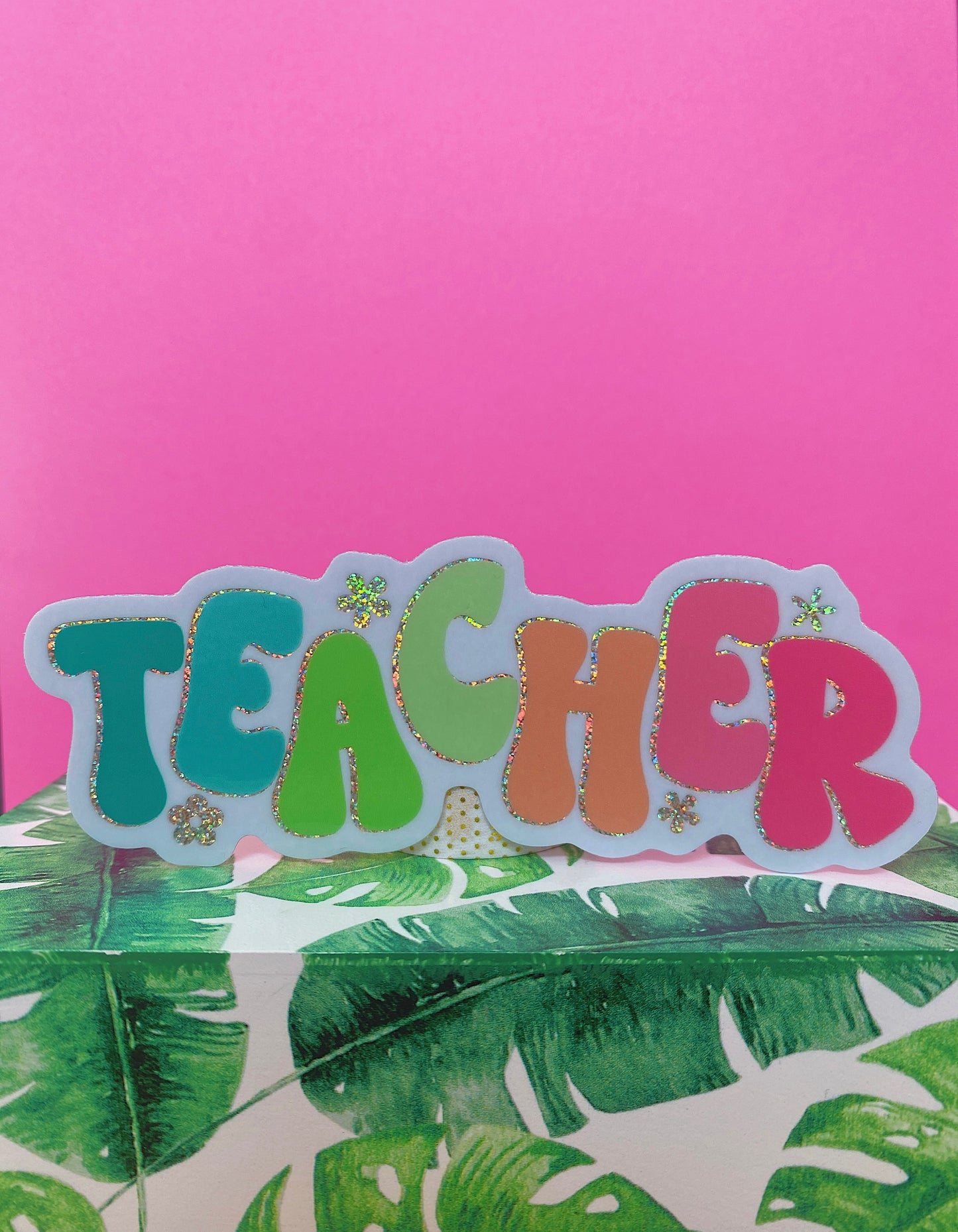 TEACHER | Glitter Sticker