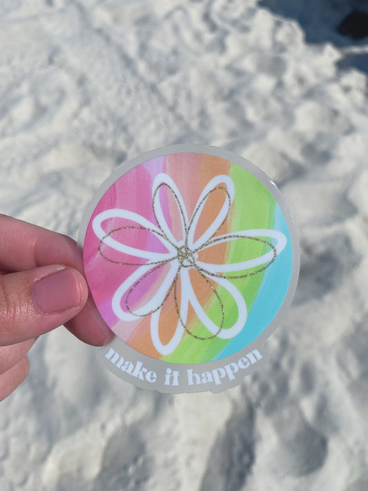 Make it Happen | CLEAR Sticker