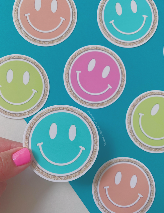 Smiley Face Sticker | Varsity Collection