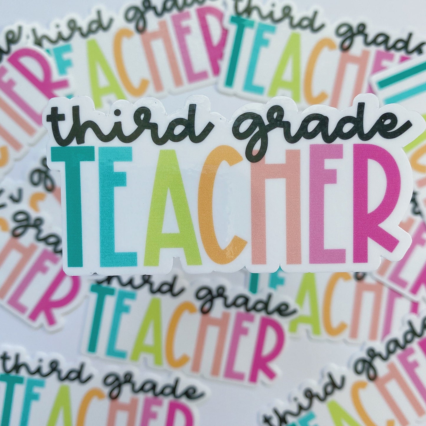 Third Grade Teacher Sticker