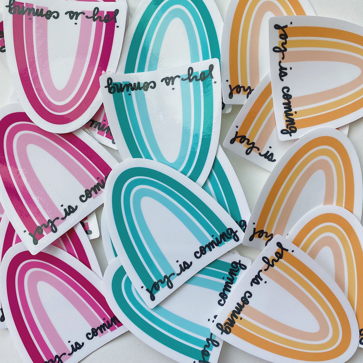 Joy is Coming Sticker