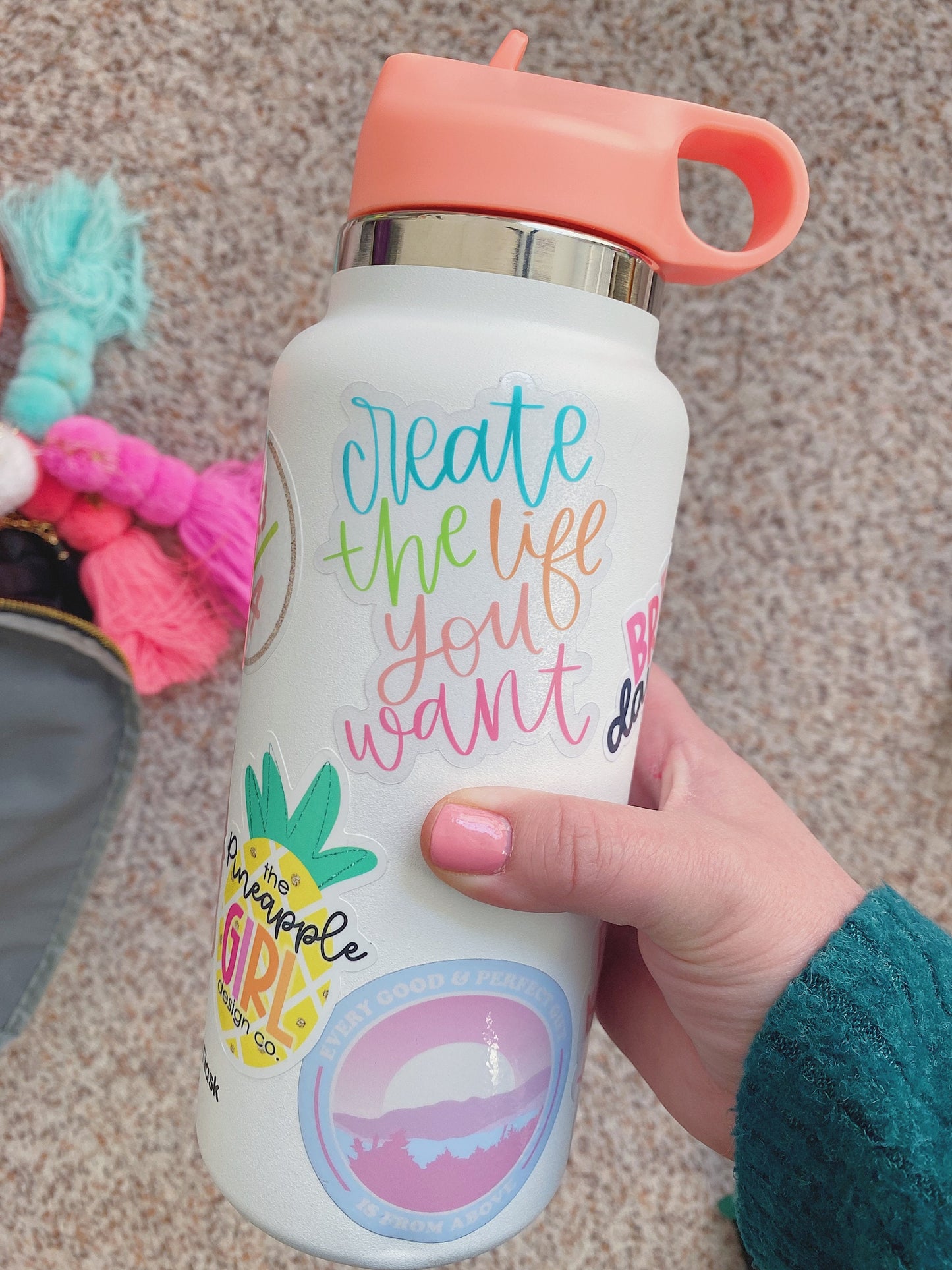 Create the life you want | CLEAR Sticker