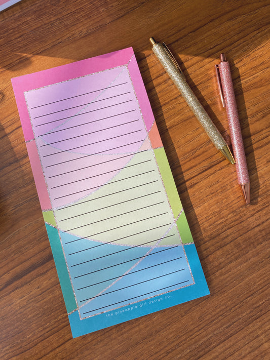 Rainbow Glitter | Notepad