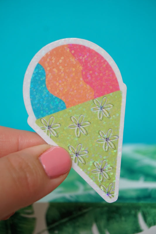 Sparkly Shave Ice Sticker