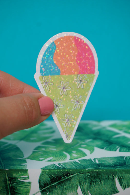 Sparkly Shave Ice Sticker