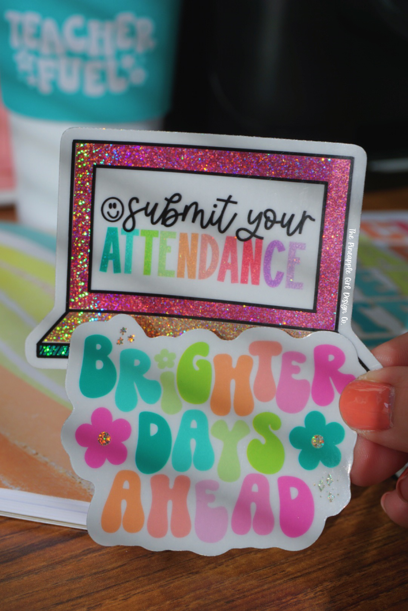 Submit Attendance | Glitter Sticker