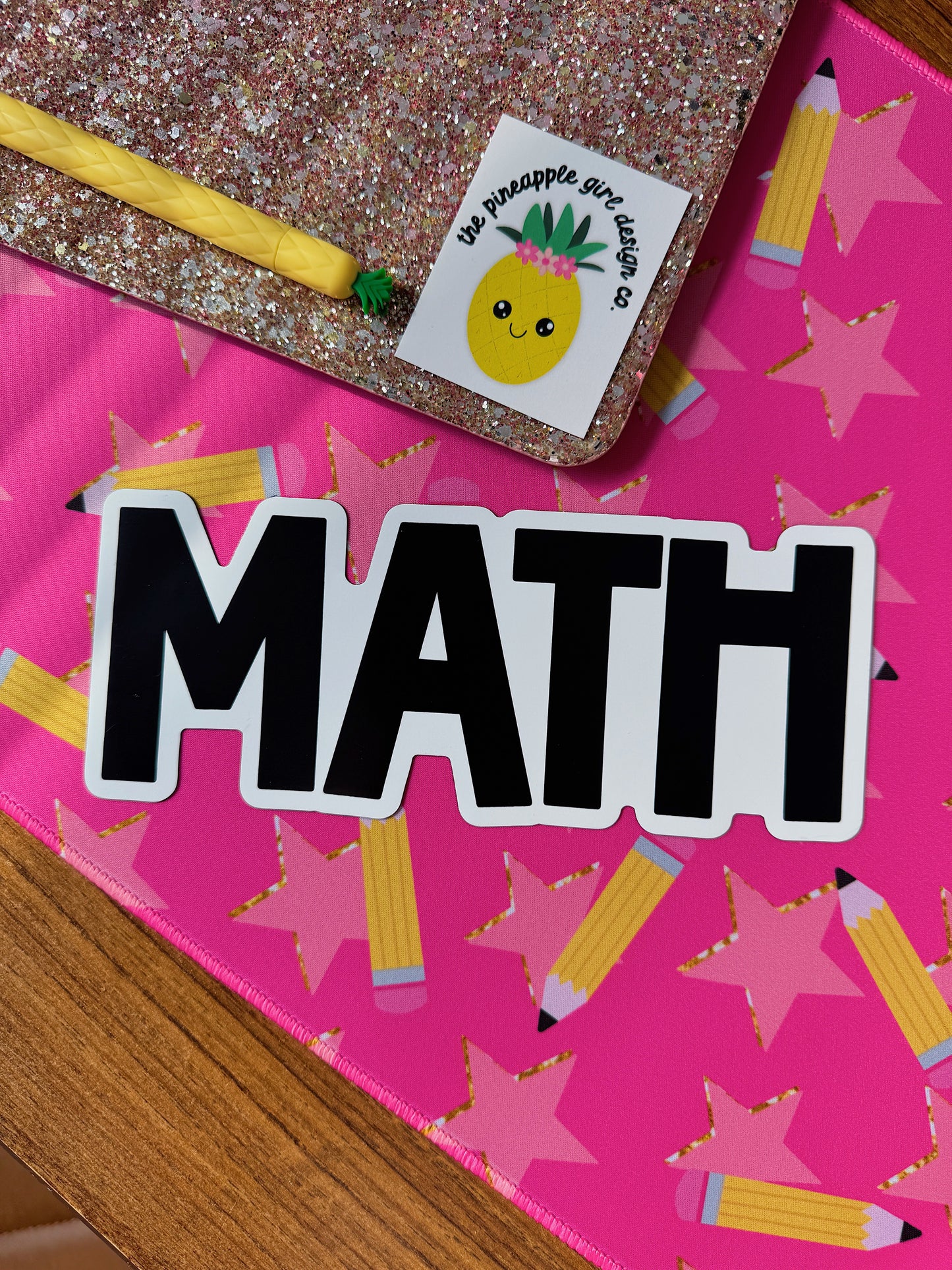Content Area Magnet: Math | Black & White