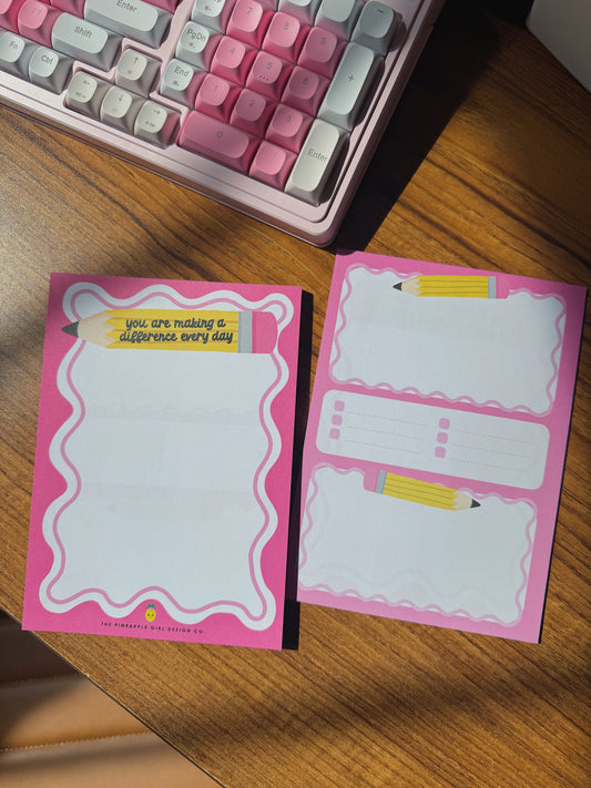 Making A Difference | Double Sided Note Pad