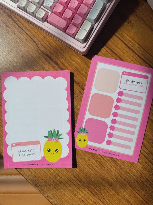 Stand Tall & Be Sweet | Double Sided Note Pad