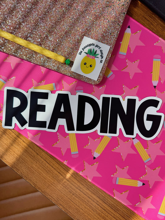 Content Area Magnet: Reading | Black & White