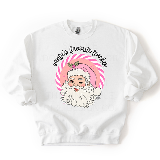 Santa's Favorite Teacher Sweatshirt