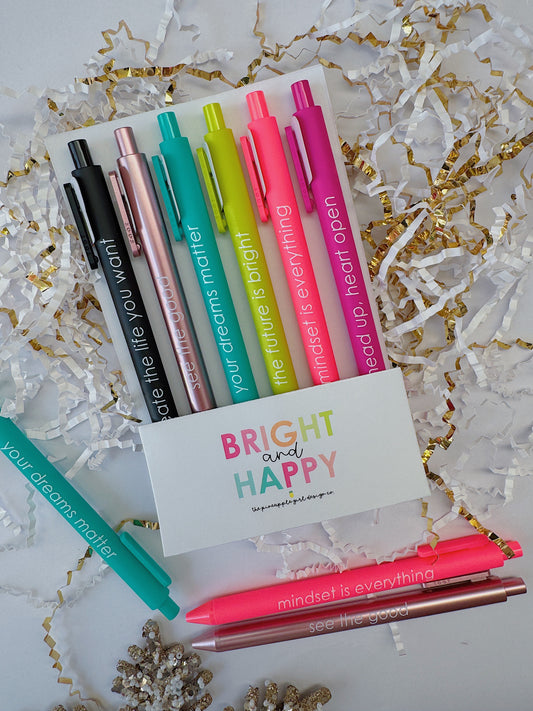Bright & Happy Jotter Pen Set