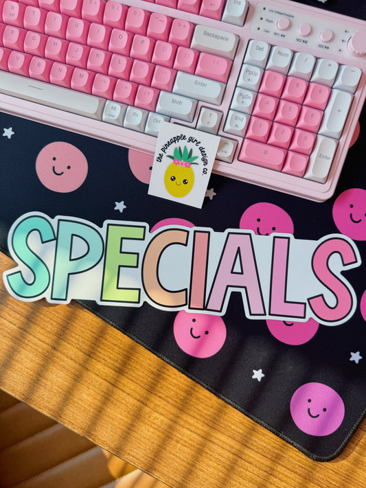 Schedule Magnet: Specials | PASTEL