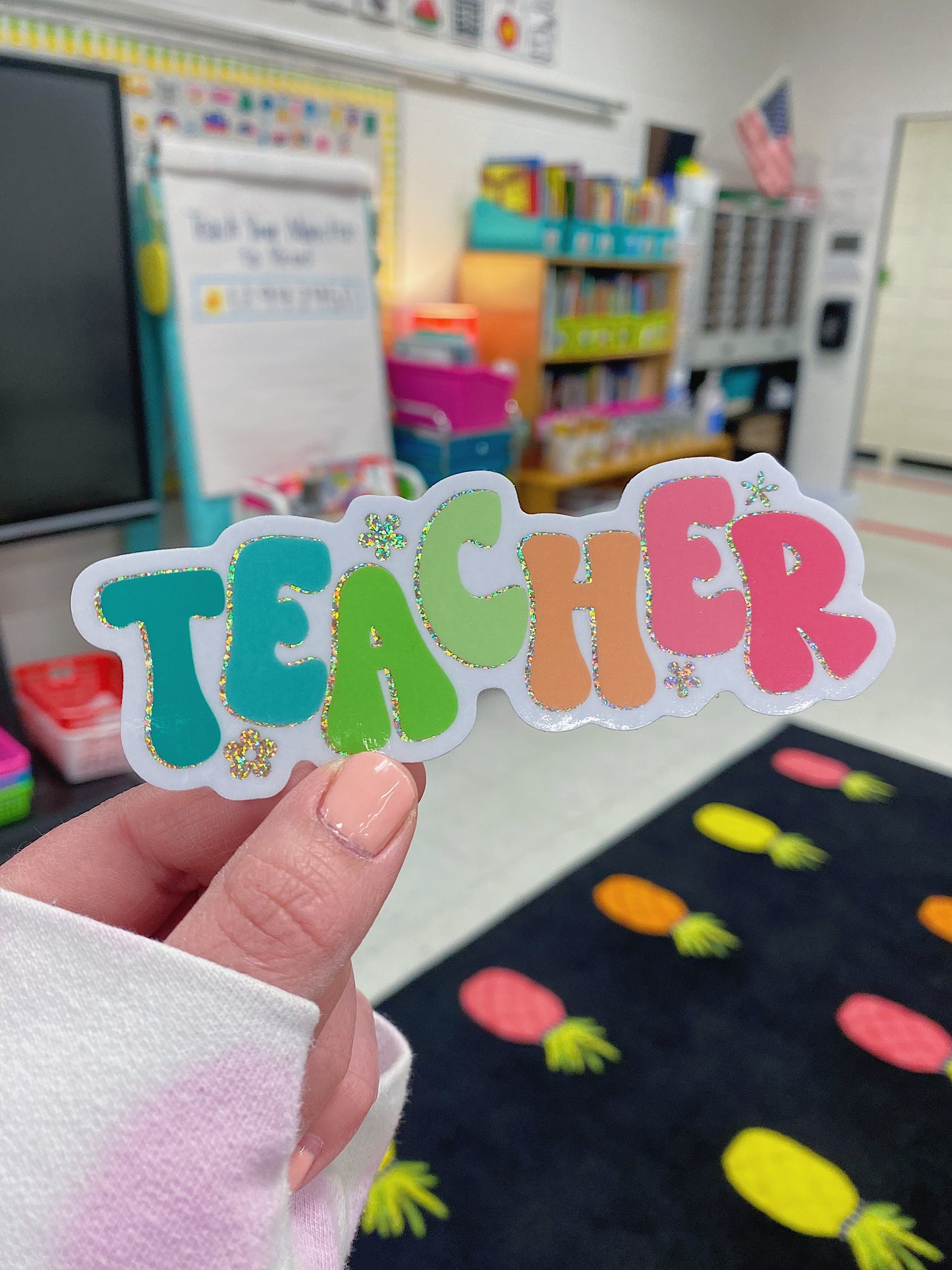 TEACHER  | Glitter Sticker