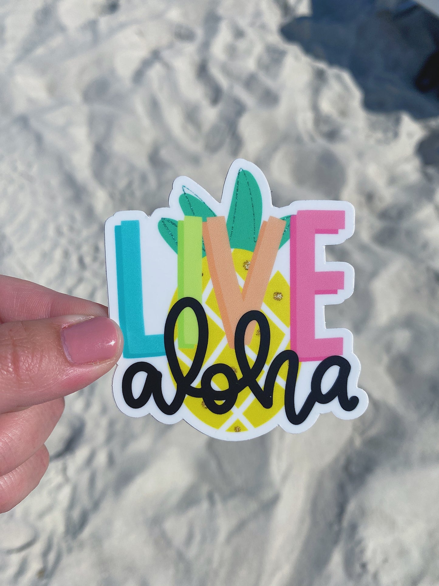 Live Aloha Sticker