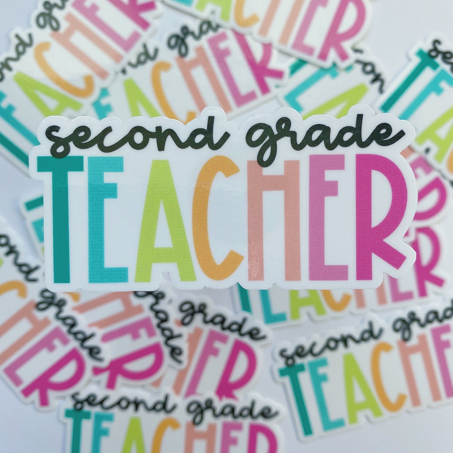 Second Grade Teacher Sticker
