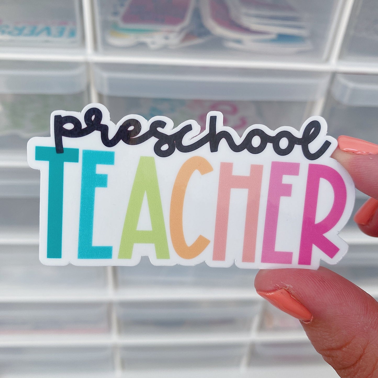 Preschool Teacher Sticker